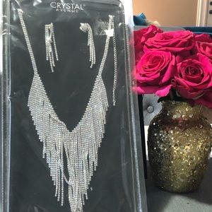 Rhinestone Necklace set